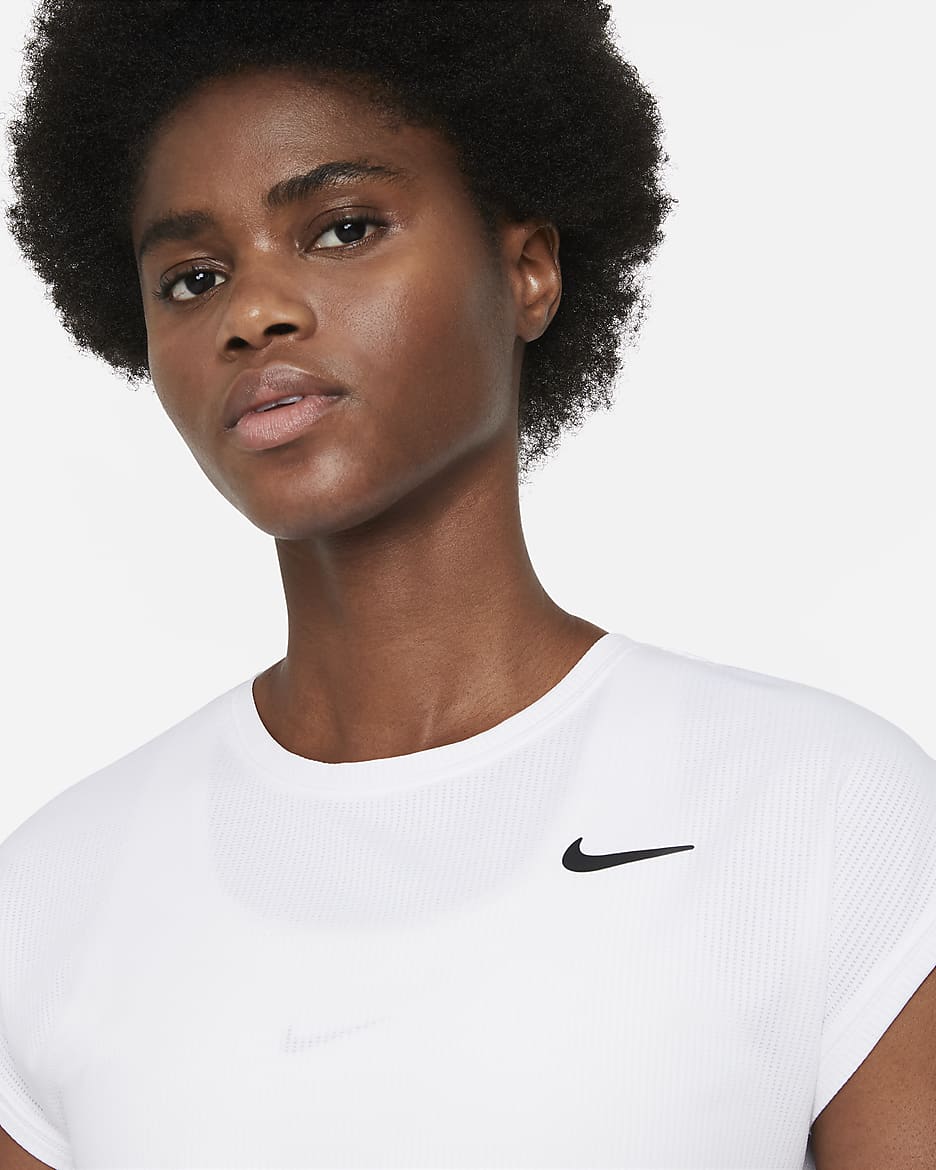 Nike victory short sleeve v neck top ladies best sale